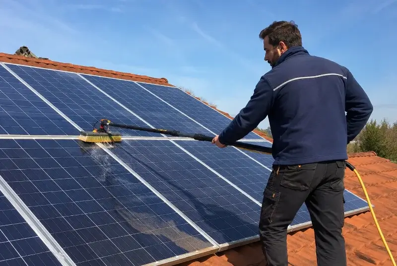 Nettoyage et entretien de panneaux solaires à Pérenchies